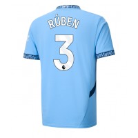 Camiseta Manchester City Ruben Dias #3 Primera Equipación Replica 2024-25 mangas cortas